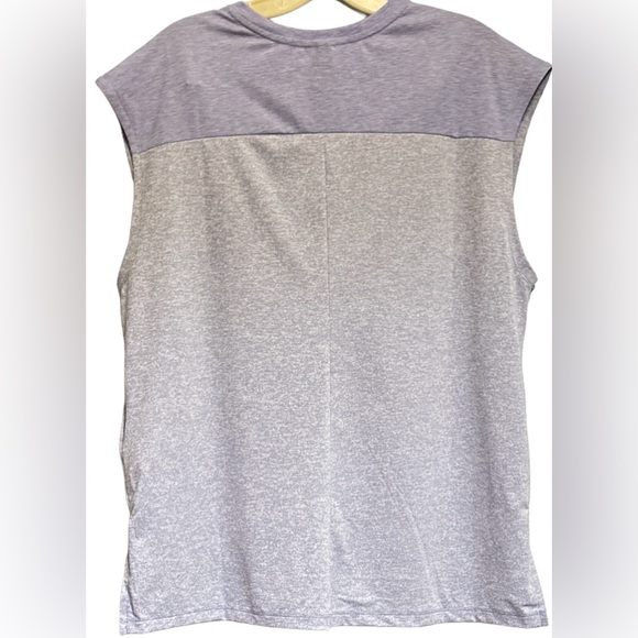 NWOT THE NORTH FACE WOMENS MUSCLE TEE PERIWINKLE/HEATHER LARGE - Picture 2 of 5